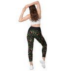 Gremlins in the Garden crossover leggings with pockets