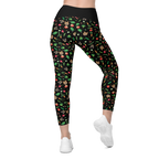 Gremlins in the Garden crossover leggings with pockets