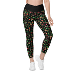 Gremlins in the Garden crossover leggings with pockets