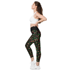 Gremlins in the Garden crossover leggings with pockets