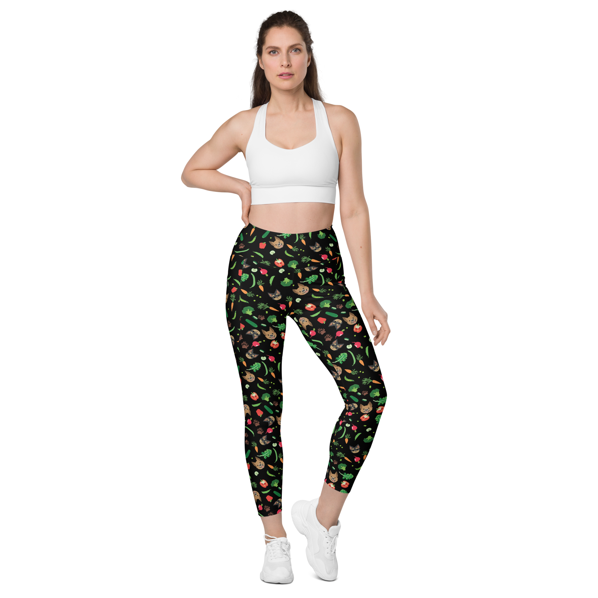Gremlins in the Garden leggings with pockets