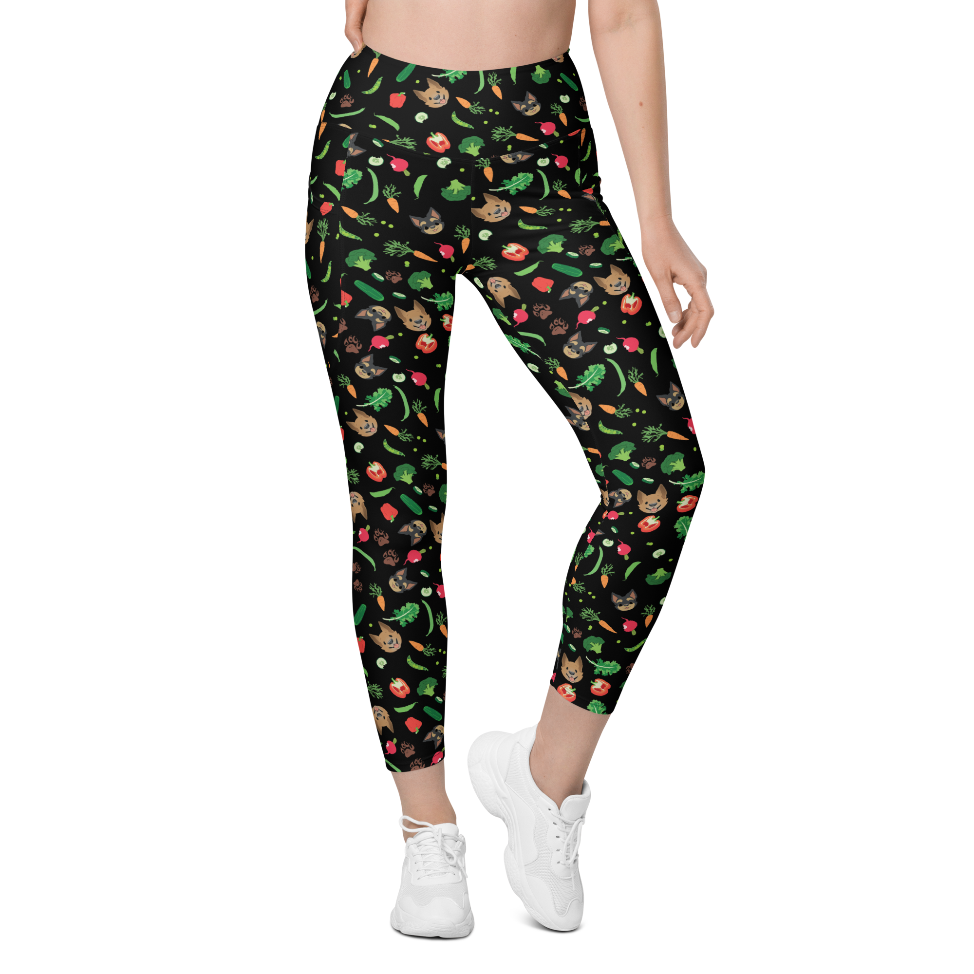 Gremlins in the Garden leggings with pockets