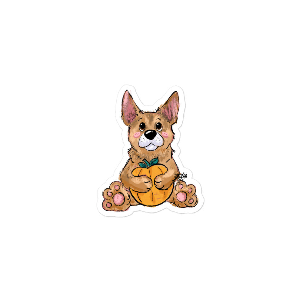 Simba Loves Pumpkins 3" Sticker